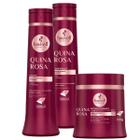 Kit Haskell Quina Rosa G Shampoo Condicionador Máscara 500g