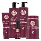 Kit Haskell Quina Rosa Shampoo Cond Mascara Leave Serum 1 L