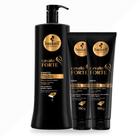 Kit Haskell Shampoo Cavalo Forte 1 Litro + 2 Leave In Cavalo