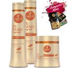 Kit Haskell Tutano Shampoo Condicionador Máscara 500g