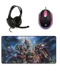 Kit Headset/ Mouse/ Mousepad Gamer