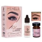 Kit Henna Profissional Para Sobrancelhas Menela Com Fixador