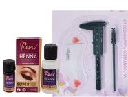 Kit Henna Sobrancelha Raviv com Paquimetro 3 escovinha design 3 moldes rena profissional Fixação