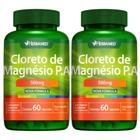 Kit Herbamed Cloreto De Magnésio P.A Com 2 Potes 60 Cápsulas Cada