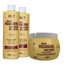 Kit Hidratação Cronograma capilar Macadamia 3x500ml Eaê!