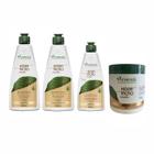 Kit Hidratação Shampoo Condicionador Máscara 500G Leave-In