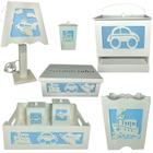 kit higiene bebe mdf decorado 8pçs - TRANSPORTE