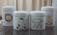 Kit higiene bebê Safari 4 potes - Tudo Porcelana