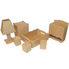 Kit Higiene Bebê Simples - 7 Peças Mdf Cru 3mm Cortado a Laser (Desmontado)