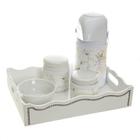 Kit Higiene Com Porcelanas E Capa Fantasia Strass Quarto Bebê Menina