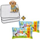 Kit Higiene Pet com 2 Lenços Umedecidos Turma da Alegria + 3 Tapetes Higiênicos Absorventes Médios