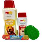 Kit higiene procão (shampoo neutro 500ml + condicionador 200ml + escova)