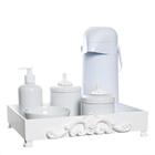 Kit Higiene Provence Com 6 Peças Quarto Bebê Menina Menino