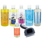 Kit Higiene Vegan para Pets Shampoo, Condicionador, Sabão, Gel e Escova