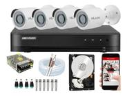 Kit Hikvision 4 Cam Hilook Full Hd 2.8mm+dvr 08ch Turbo Hd