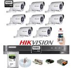 Kit Hikvision 8 Cam Full Hd 1080p Hilook Dvr 8 Turbo Hd K1