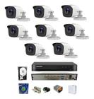 Kit Hikvision 8 Cameras Hd 2.8mm Dvr 8ch Turbohd C/hd