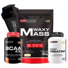 Kit Hipercalórico Waxy Mass 3Kg+ Bcaa 4,5 100G - Bodybuilders