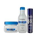 Kit Hobety Platinum Plus Shampoo 300Ml+Creme 300Gr+Blonde Go