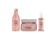 Kit Hobety Rose Shampoo 300Ml+Máscara 300Gr+Serum Gold 60Ml