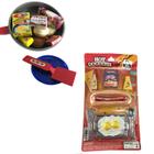 Kit Hot Dogueria + Brinquedo Frigideira Gourmet De Plástico 18 Peças