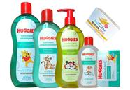 Kit Huggies Extra Suave Shampoo Grande 400ml + Cond +colonia + Sabonete Liquido Camila + barra
