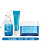 Kit Hydro Boost: Hidratante Facial Water Gel 50g + Hidratante Olhos 15g + Sérum Concentrado Hialurônico Neutrogena