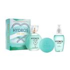 Kit Hydros The Girl Deo Colônia  Body Splash  Sabonete