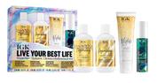 Kit IGK Live Your Best Life com manteiga de karité, algas marinhas vermelhas e óleo de coco