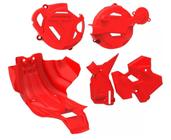 Kit ii de protores motor - crf 250f - vermelho - anker