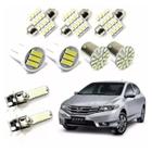 Kit iluminaçao lampada de led honda city 2009 a 2014