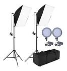 Kit Iluminação Led Bicolor Estúdio Led P/ Fotografia Softbox