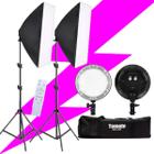 Kit Iluminação Led Studio Softbox Tripé Controle + Bolsa - Tomate