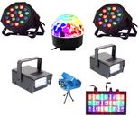 Kit Iluminação Para Festas Balada Dj 7x1 Laser Strobo Bola