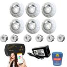 Kit Iluminação Para Piscina até 48m² Com 6 Leds Rgb 4w + SmartLux + Dispositivos - Zizi Piscinas