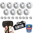 Kit Iluminação Piscina 144m² 9 Leds 9w+ Smart Lux+ Disp 50mm - Zizi Piscinas