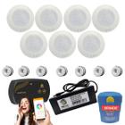 Kit Iluminação Piscina 50mm 140m² 7 Led 9w, Smart Lux, Fonte - Zizi Piscinas