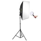 Kit Iluminador de LED SHLED-004 Bivolt, Softbox 50x70 e Tripé - TUDOPRAFOTO