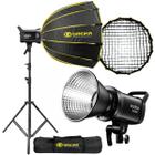 Kit Iluminador Godox Sl60iid Led Luz Fria Com Softbox Octa 60cm Grid E Tripé