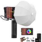 Kit Iluminador Led Colbor W60r Rgb + Softbox Cs25 Lanterna + Grip Bateria Pg99