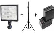 Kit Iluminador Soleste Led-1700 Bateria + Carregador + Tripé