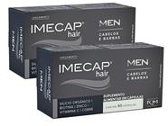Kit Imecap Hair Men Cabelos e Barbas Com Silicio e Biotina