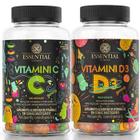 Kit Imunidade Infantil Vitamina C + D3 - ( 60 gomas) - Essential Nutrition