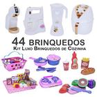 Kit Infantil Air Fryer Comida Mercado Cafeteira Panela 44pç