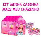 Kit Infantil Barraca Casinha + Chazinho P/ Brincar Casinha