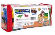 Kit Infantil Blocos Para Montar 120 Pcs - Maptoy