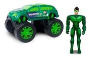 Kit Infantil Boneco c/ Carrinho Vigilante Verde- Mielle