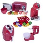 Kit Infantil Chef Cozinha Eletro Comidinhas Cafeteira 22pç - Altimar