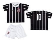 Kit Infantil Corinthians Camisa 10 Torcida Baby Oficial