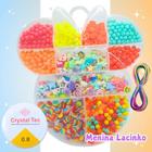 Kit infantil de miçangas pérolas e entremeios p/ colar pulseira bijuteria e artesanato